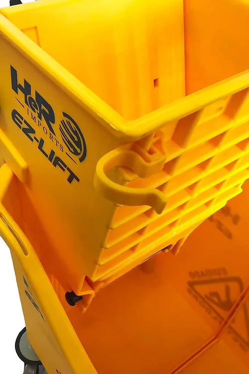 Dual Cavity Mop Bucket - Yellow